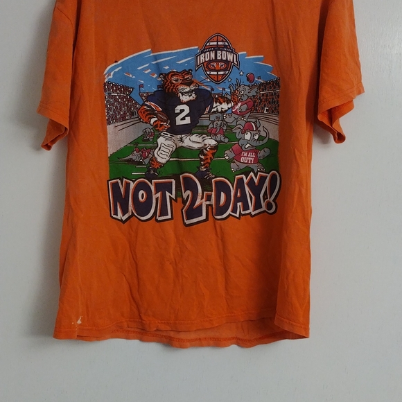 Retro Auburn Tigers Iron Bowl 2010 champions TShirt men's size large - Picture 2 of 5